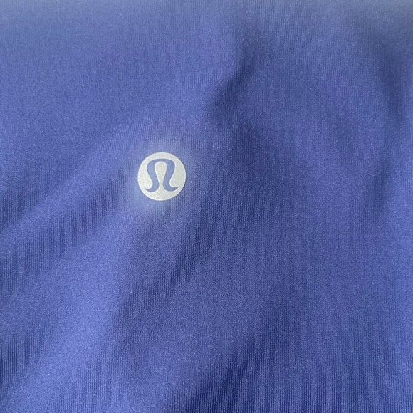 lululemon minimalist hero blue cropped leggings criss cross mesh detail - Picture 3 of 6